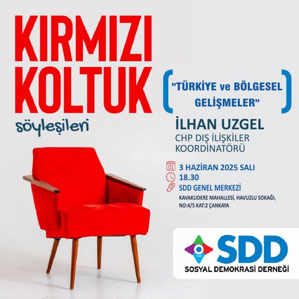 Kırmızı Koltuk Söyleşileri Devam Ediyor: İlhan Uzgel ile “Türkiye ve Bölgesel Gelişmeler” Üzerine Özel Buluşma